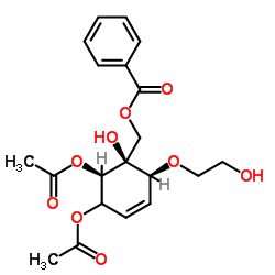 cas no 10-05-9 is [(1S,2S,6R)-5,6-diacetyloxy-1-hydroxy-2-(2-hydroxyethoxy)-1-cyclohex-3-enyl]methyl benzoate