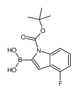 cas no 1000068-25-6 is 2-Borono-4-fluoro-1H-indole-1-carboxylic acid 1-(1,1-dimethylethyl) ester