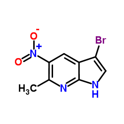 cas no 1000340-20-4 is 3-BROMO-6-METHYL-5-NITRO-7-AZAINDOLE