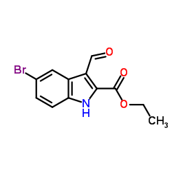cas no 100123-25-9 is Ethyl 5-bromo-3-formyl-1H-indole-2-carboxylate