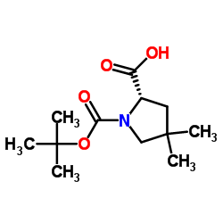 cas no 1001353-87-2 is (S)-1-(tert-Butoxycarbonyl)-4,4-dimethylpyrrolidine-2-carboxylic acid