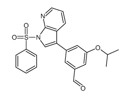 cas no 1001414-26-1 is 3-Isopropoxy-5-[1-(phenylsulfonyl)-1H-pyrrolo[2,3-b]pyridin-3-yl] benzaldehyde