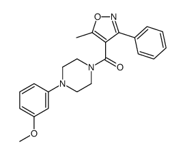 cas no 1001603-06-0 is [4-(3-Methoxyphenyl)-1-piperazinyl](5-methyl-3-phenyl-1,2-oxazol- 4-yl)methanone