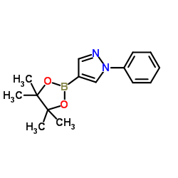 cas no 1002334-12-4 is 1-Phenyl-4-(4,4,5,5-tetramethyl-1,3,2-dioxaborolan-2-yl)-1H-pyrazole