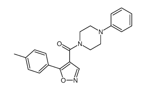 cas no 1003559-14-5 is [5-(4-Methylphenyl)-1,2-oxazol-4-yl](4-phenyl-1-piperazinyl)metha none