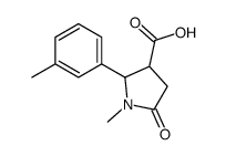 cas no 1003708-16-4 is 1-METHYL-5-OXO-2-(M-TOLYL)PYRROLIDINE-3-CARBOXYLIC ACID