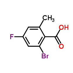 cas no 1003709-47-4 is 2-Bromo-4-fluoro-6-methylbenzoic acid