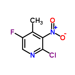cas no 1003711-51-0 is 2-Chloro-5-fluoro-4-methyl-3-nitropyridine