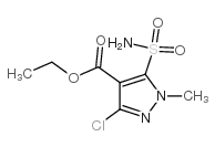 cas no 100784-26-7 is Ethyl 3-chloro-5-aminosulfonyl-1-methylpyrazole-4-carboxylate