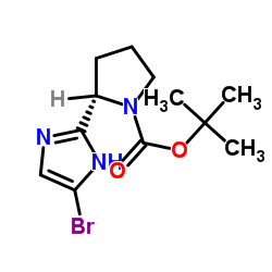 cas no 1007882-59-8 is tert-Butyl (S)-2-(4-bromo-1H-imidazol-2-yl)pyrrolidine-1-carboxylate