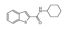 cas no 100955-75-7 is N-cyclohexyl-1-benzothiophene-2-carboxamide