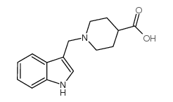 cas no 100957-76-4 is 1-(1H-Indol-3-ylmethyl)piperidine-4-carboxylic acid