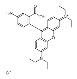 cas no 100992-88-9 is [9-(4-amino-2-carboxyphenyl)-6-(diethylamino)xanthen-3-ylidene]-diethylazanium,chloride