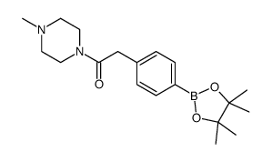 cas no 1010104-30-9 is 1-(4-methyl-1-piperazinyl)-2-[4-(4,4,5,5-tetramethyl-1,3,2-dioxaborolan-2-yl)phenyl]-Ethanone