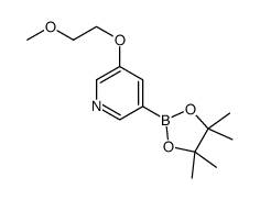 cas no 1010104-34-3 is 5-(2-Methoxyethoxy)pyridine-3-boronic acid pinacol ester