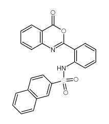 cas no 10128-55-9 is N-[2-(4-oxo-3,1-benzoxazin-2-yl)phenyl]naphthalene-2-sulfonamide