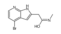 cas no 1014613-12-7 is 2-(4-Bromo-1H-pyrrolo[2,3-b]pyridin-2-yl)-N-methylacetamide