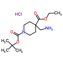 cas no 1016258-69-7 is 1-tert-Butyl 4-ethyl 4-(aminomethyl)piperidine-1,4-dicarboxylate