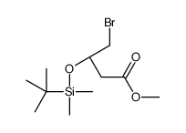 cas no 101703-35-9 is Methyl (3S)-4-bromo-3-{[dimethyl(2-methyl-2-propanyl)silyl]oxy}bu tanoate