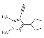 cas no 1017689-87-0 is 5-Amino-3-cyclopentyl-1-methyl-1H-pyrazole-4-carbonitrile