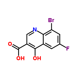 cas no 1019016-15-9 is 8-Bromo-6-fluoro-4-hydroxyquinoline-3-carboxylic acid