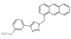 cas no 1019335-92-2 is 1-(1-ANTHRACENYLMETHYL)-4-(3-METHOXYPHENYL)-1H-[1,2,3]TRIAZOLE