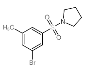 cas no 1020252-96-3 is 1-((3-Bromo-5-methylphenyl)sulfonyl)pyrrolidine