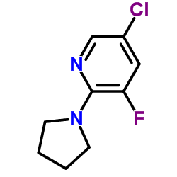 cas no 1020253-18-2 is 5-Chloro-3-fluoro-2-(1-pyrrolidinyl)pyridine