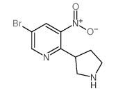 cas no 1020253-22-8 is 5-Bromo-3-nitro-2-(pyrrolidin-3-yl)pyridine