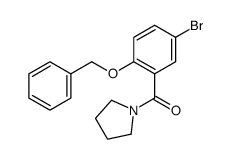 cas no 1021088-79-8 is (5-bromo-2-phenylmethoxyphenyl)-pyrrolidin-1-ylmethanone