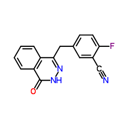 cas no 1021298-68-9 is 2-Fluoro-5-((4-oxo-3,4-dihydrophthalazin-1-yl)Methyl)benzonitrile