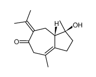 cas no 102130-91-6 is (1S)-7-Isopropylidene-1,2,3,5,6,7,8,8a&beta;-octahydro-1&beta;-hydroxy-1,4-dimethylazulen-6-one