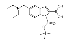 cas no 1021342-92-6 is (5-[(Diethylamino)methyl]-1-{[(2-methyl-2-propanyl)oxy]carbonyl}- 1H-indol-2-yl)boronic acid
