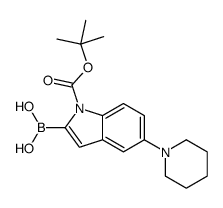 cas no 1021342-93-7 is [1-{[(2-Methyl-2-propanyl)oxy]carbonyl}-5-(1-piperidinyl)-1H-indo l-2-yl]boronic acid