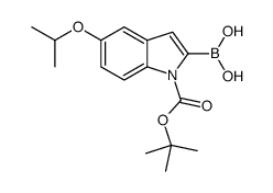 cas no 1021342-98-2 is (5-Isopropoxy-1-{[(2-methyl-2-propanyl)oxy]carbonyl}-1H-indol-2-y l)boronic acid