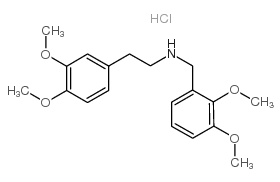 cas no 102321-59-5 is 2-(3,4-dimethoxyphenyl)-N-[(2,3-dimethoxyphenyl)methyl]ethanamine,hydrochloride