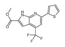 cas no 1027511-29-0 is METHYL 4-(TRIFLUOROMETHYL)-6-(THIOPHEN-2-YL)-1H-PYRROLO[2,3-B]PYRIDINE-2-CARBOXYLATE