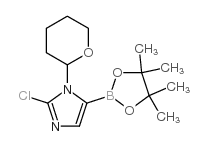 cas no 1029684-36-3 is 2-CHLORO-1-(TETRAHYDRO-2H-PYRAN-2-YL)-5-(4,4,5,5-TETRAMETHYL-1,3,2-DIOXABOROLAN-2-YL)-1H-IMIDAZOLE