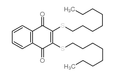 cas no 103049-97-4 is 2,3-Bis(n-octylthio)-1,4-naphthalenedione