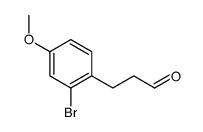 cas no 1033221-02-1 is 3-(2-Bromo-4-methoxyphenyl)propanal