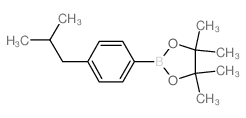 cas no 1033753-01-3 is 2-(4-Isobutylphenyl)-4,4,5,5-tetramethyl-1,3,2-dioxaborolane