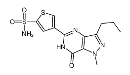 cas no 1033852-63-9 is 4-(1-methyl-7-oxo-3-propyl-4H-pyrazolo[4,3-d]pyrimidin-5-yl)thiophene-2-sulfonamide
