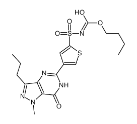 cas no 1033852-64-0 is butyl N-[4-(1-methyl-7-oxo-3-propyl-4H-pyrazolo[4,3-d]pyrimidin-5-yl)thiophen-2-yl]sulfonylcarbamate