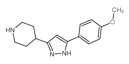 cas no 103660-47-5 is 4-(5-(4-METHOXYPHENYL)-1H-PYRAZOL-3-YL)PIPERIDINE