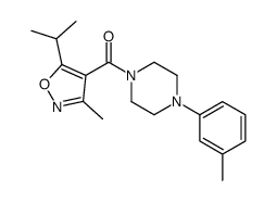 cas no 1036686-42-6 is (5-Isopropyl-3-methyl-1,2-oxazol-4-yl)[4-(3-methylphenyl)-1-piper azinyl]methanone