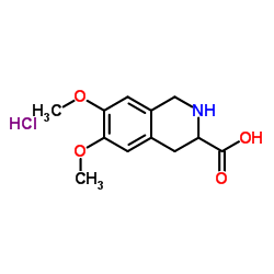 cas no 103733-66-0 is (S)-6,7 DIMETHOXY 1,2,3,4 TETRAHYDRO-ISOQUINOLINE-3-CARBOXYLOIC ACID HYDROCHLORIDE