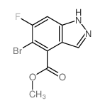 cas no 1037841-25-0 is methyl 5-bromo-6-fluoro-1H-indazole-4-carboxylate