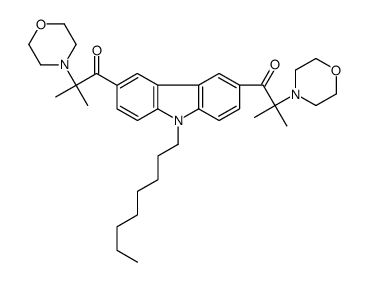 cas no 104005-37-0 is 3,6-BIS(2-METHYL-2-MORPHOLINOPROPIONYL)-9-OCTYLCARBAZOLE