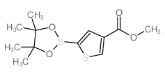 cas no 1040281-86-4 is Methyl 5-(4,4,5,5-tetramethyl-1,3,2-dioxaborolan-2-yl)thiophene-3-carboxylate