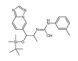 cas no 1043907-98-7 is 1-(1-([1,2,4]TRIAZOLO[1,5-A]PYRIDIN-6-YL)-1-((TERT-BUTYLDIMETHYLSILYL)OXY)PROPAN-2-YL)-3-(M-TOLYL)UREA